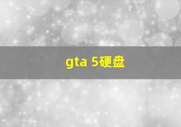 gta 5硬盘